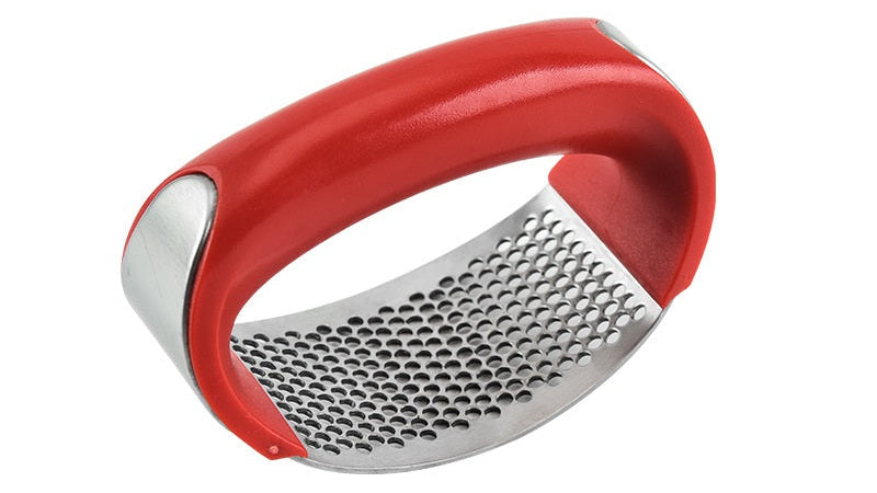 Professional Garlic Press – Stainless Steel Garlic Crusher Kitchen Tool