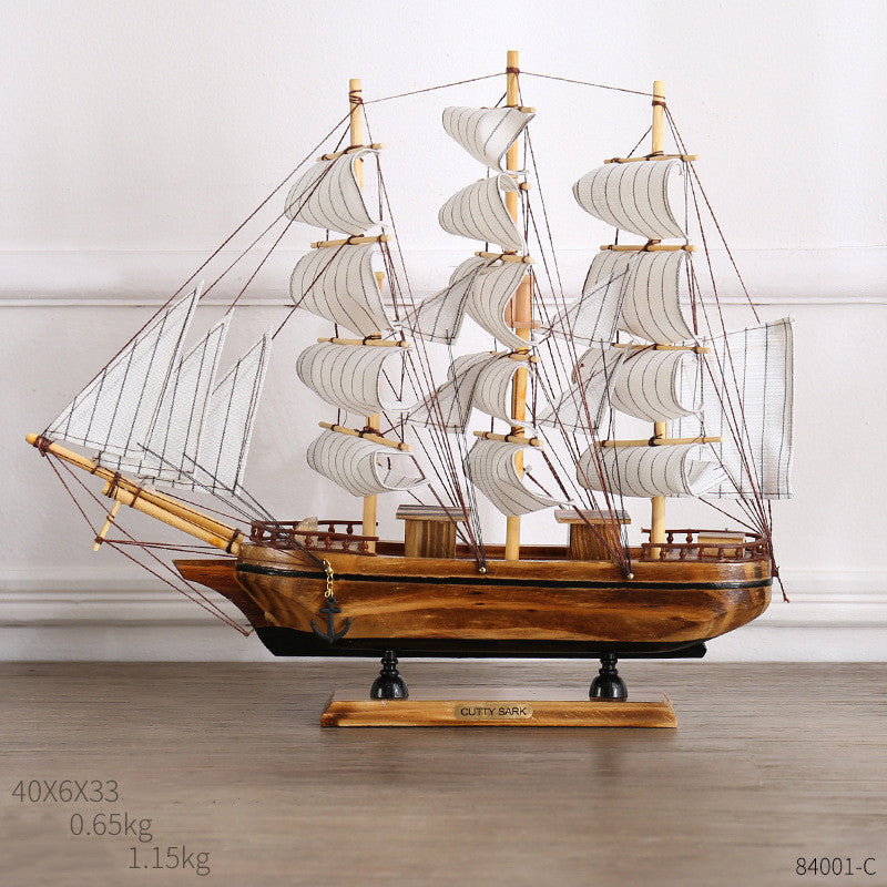 Coastal Sailing Home Decor – Creative Craft Ornament for Modern Interior Design
