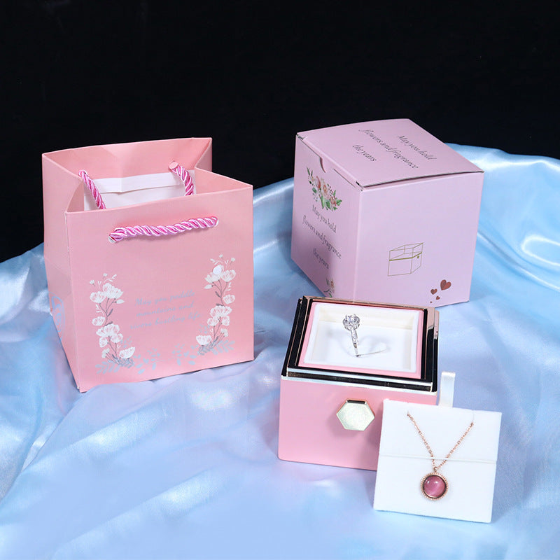 Rotating Flower Soap Rose Box – Perfect Anniversary Surprise
