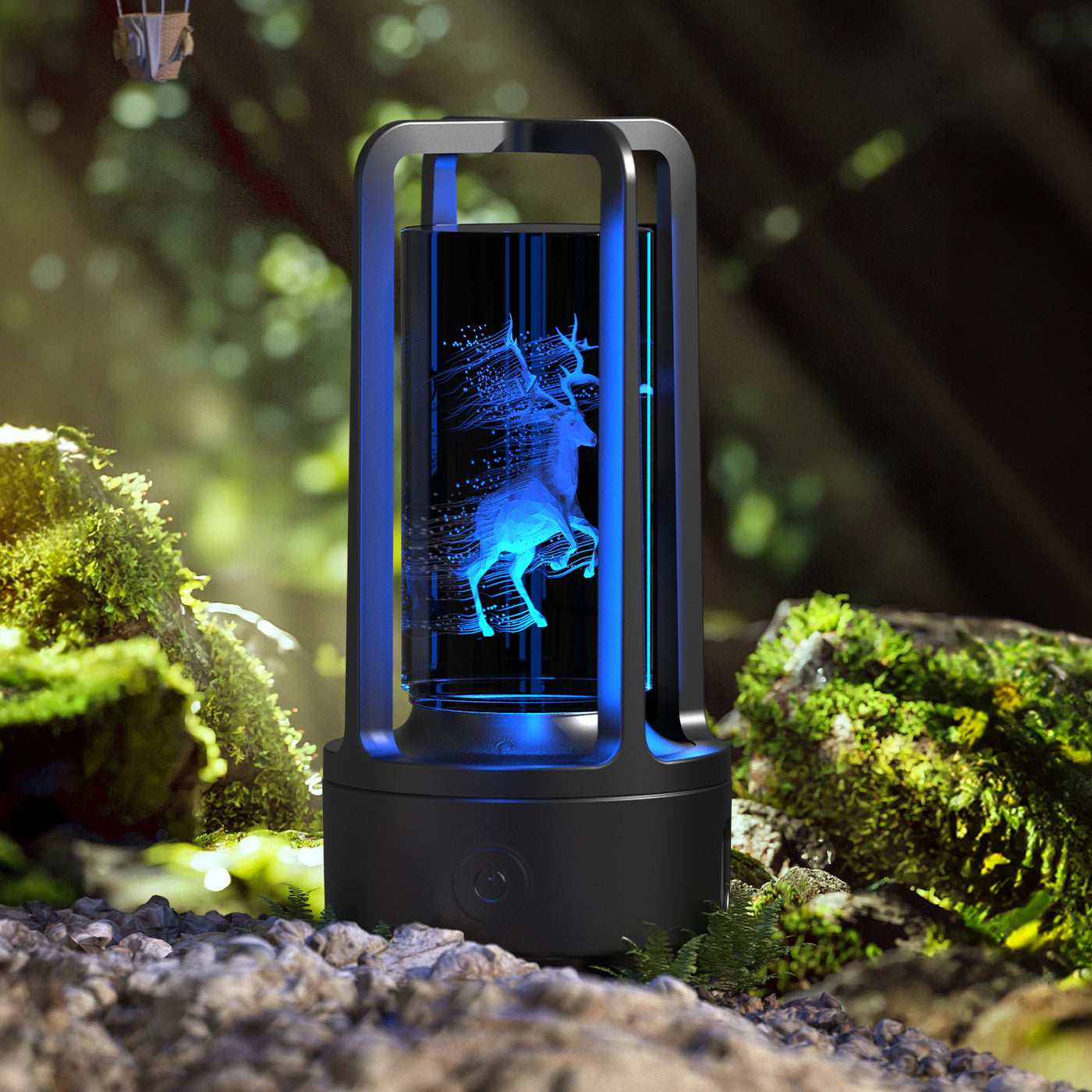Acrylic Crystal LED Lamp with Bluetooth Speaker – Touch Control Night Light for Bedroom