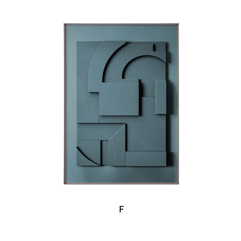 Aesthetic Minimalist Wall Art – 3D Morandi Geometric Painting
