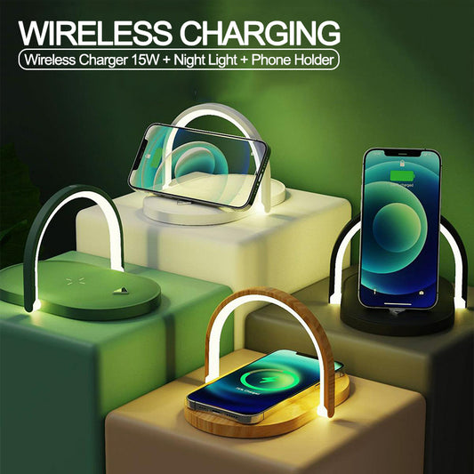 Fast Wireless Charging Station 3-in-1 Foldable Lamp