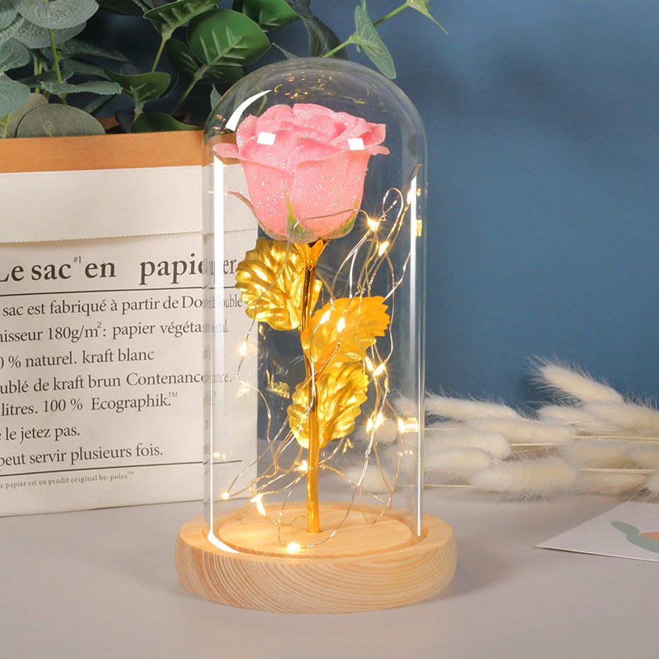 Eternal Rose LED Light Gift – Romantic Glass Rose for Girlfriend & Valentine’s Day