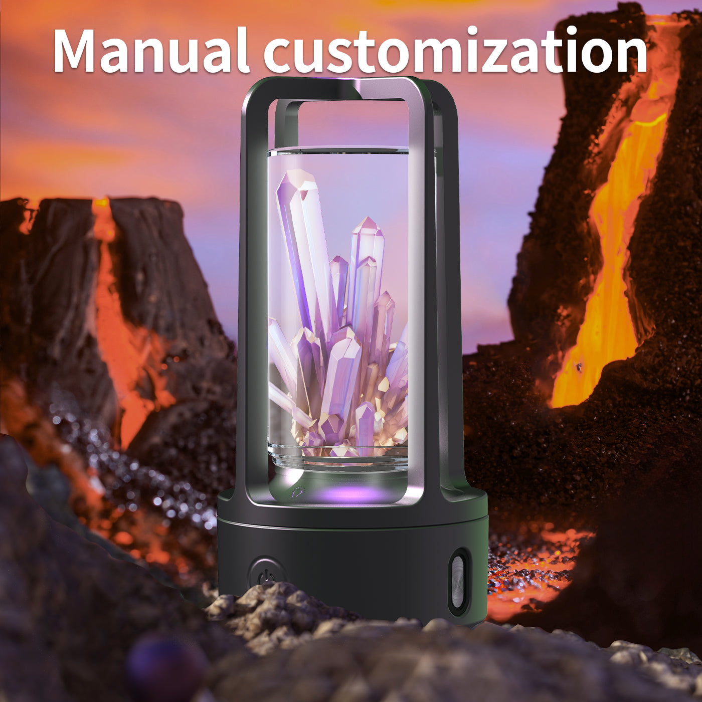 Crystal Audio Night Light Bluetooth Speaker – 2-in-1 Resin Decorative Lamp