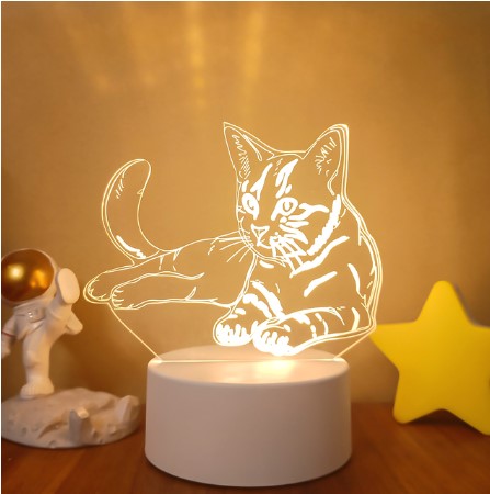 Color Changing 3D LED Lamp – Remote Night Light for Room Setup