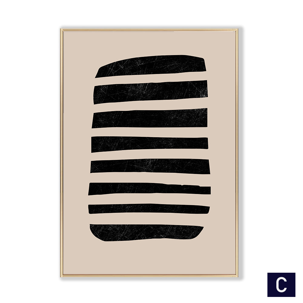 Geometric Canvas Poster – Modern Wall Art for Bedroom & Home Decor