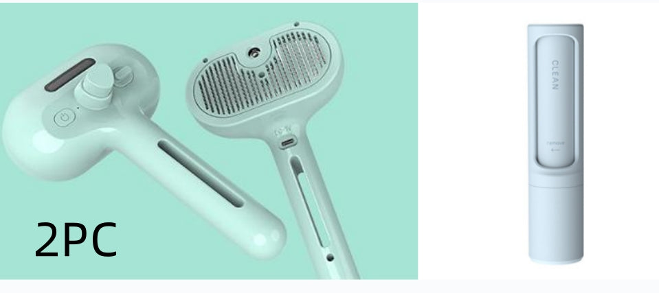 Self Cleaning Pet Grooming Brush with Mist Spray – Dog & Cat Hair Remover Comb