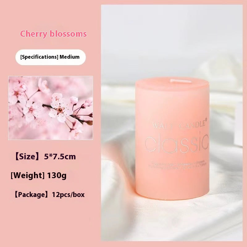 Relaxing Aromatherapy Candle – Cylindrical Color Candle for Home, Gifts & Stress Relief
