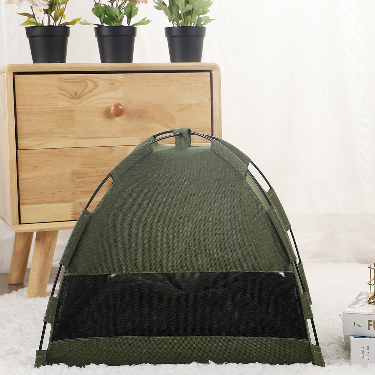 Cat & Dog Tent Bed – Cooling Pet House for Indoor Cats & Small Dogs