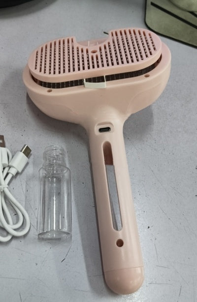 Self Cleaning Pet Grooming Brush with Mist Spray – Dog & Cat Hair Remover Comb