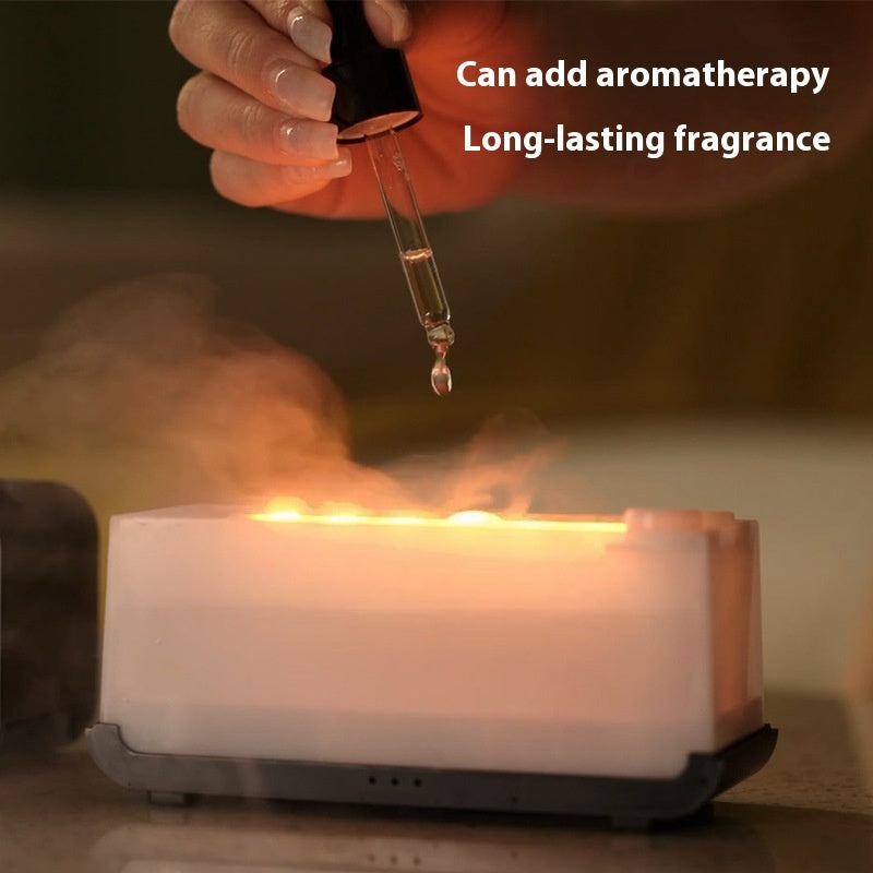 Flame Aroma Diffuser Humidifier – USB Essential Oil Aromatherapy Air Humidifier