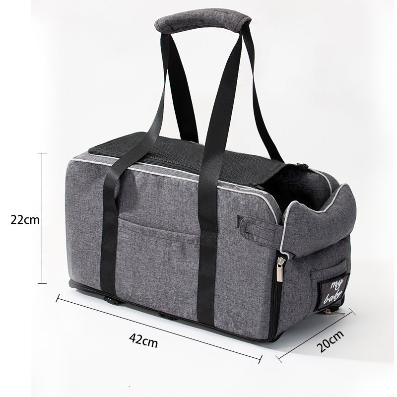 Pet Car Carrier Seat – Secure Dog Travel Seat for Small Dogs