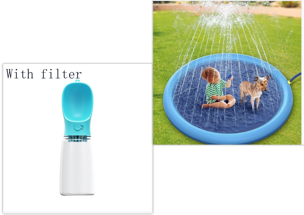 Non-Slip Splash Pad for Kids & Pets – Backyard Water Play Mat
