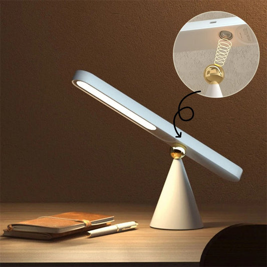 Smart Wireless Desk Lamp – Creative Geometric Magnetic Night Light for Reading & Study