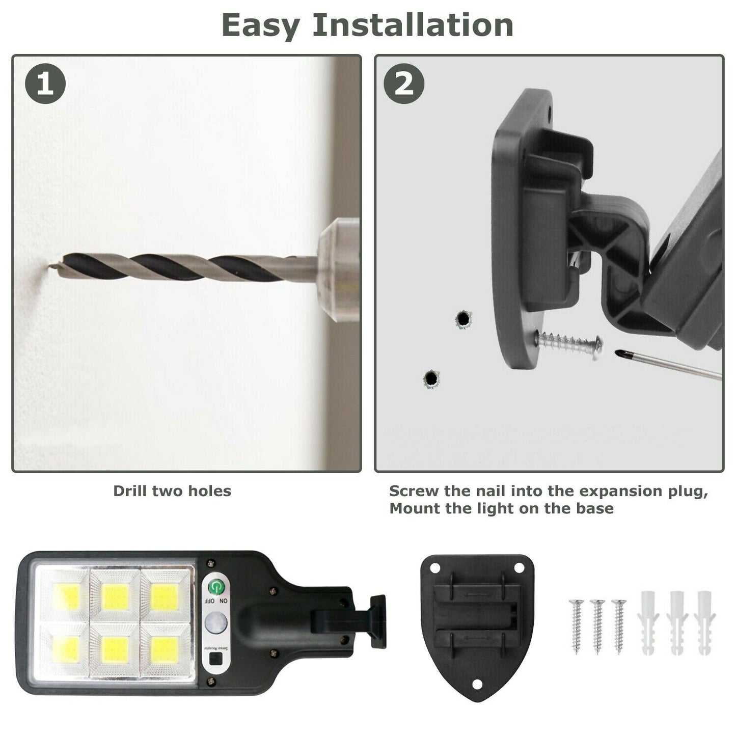 Solar LED Motion Sensor Light – Outdoor Wall Lamp for Garden, Yard & Home Security