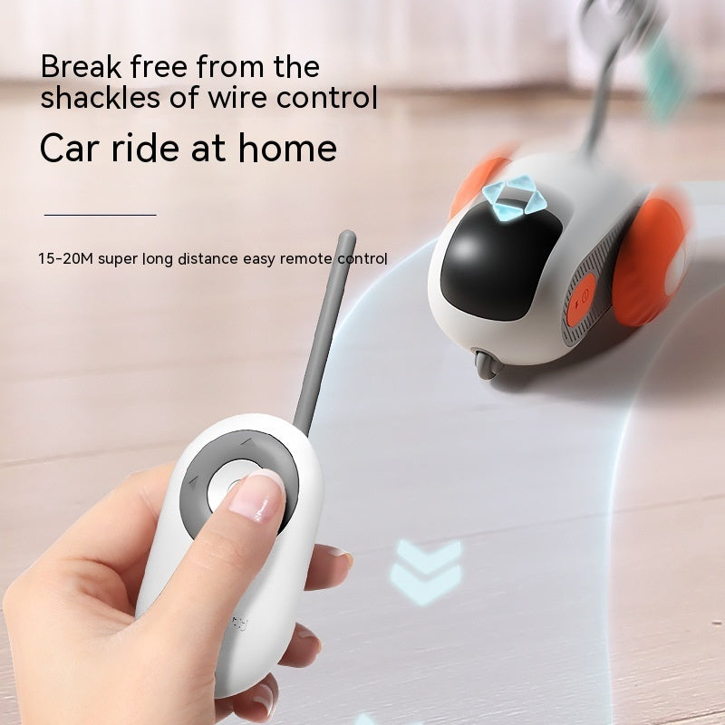 Interactive Cat Car Toy USB Rechargeable | Smart Remote Control Chasing Pet Toy