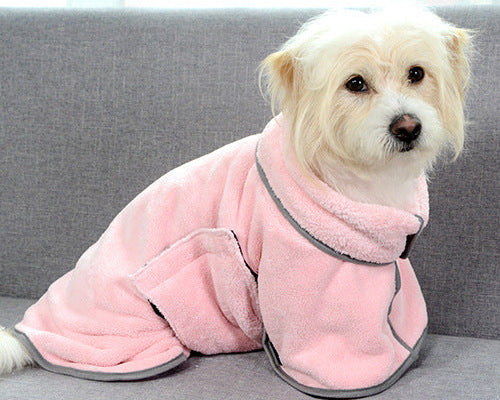 Fast Dry Pet Towel Bathrobe – Super Absorbent Microfiber Dog & Cat Grooming Dry Wrap