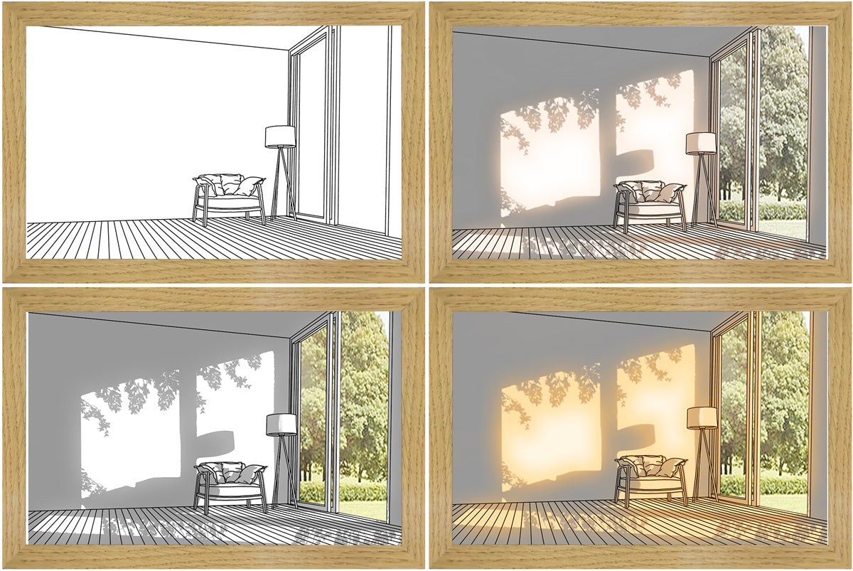 Illuminated LED Picture Light – Modern Wall Art Night Lamp