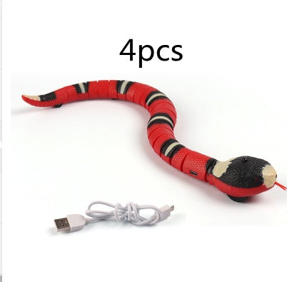 Smart Interactive Cat Toy – Automatic USB Snake Teaser for Cats & Dogs