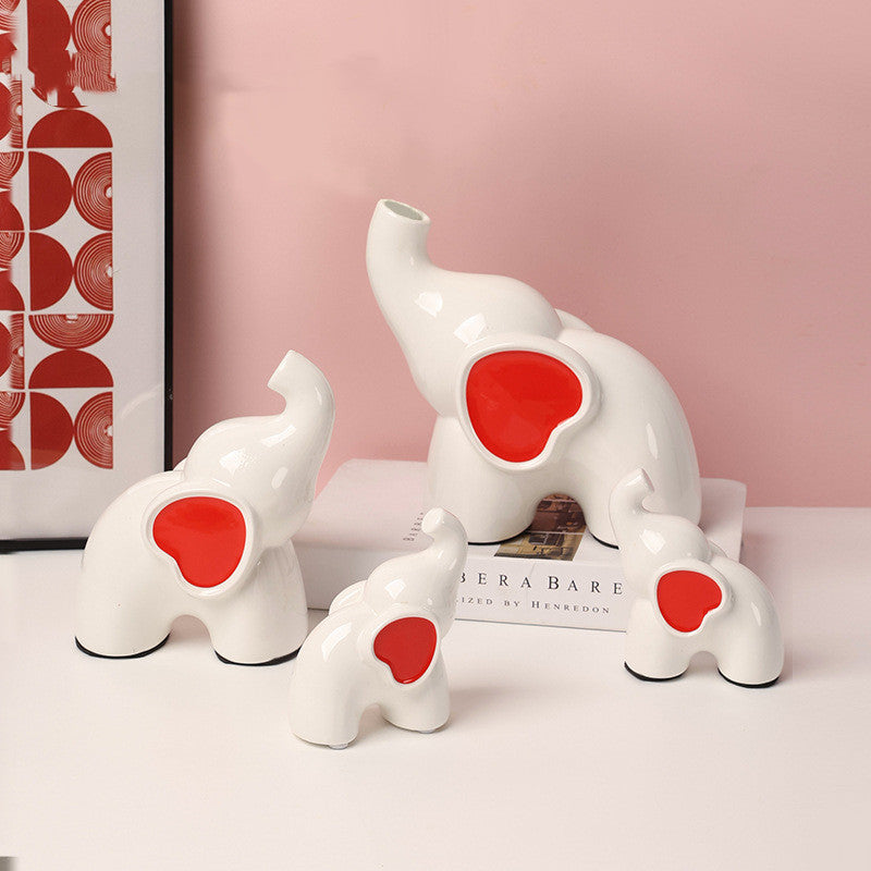 Nordic Ceramic Elephant Vase - perfect for bedroom, desktop or living room décor