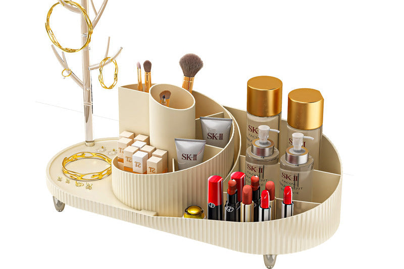 360° Spinning Makeup Organizer & Jewelry Holder