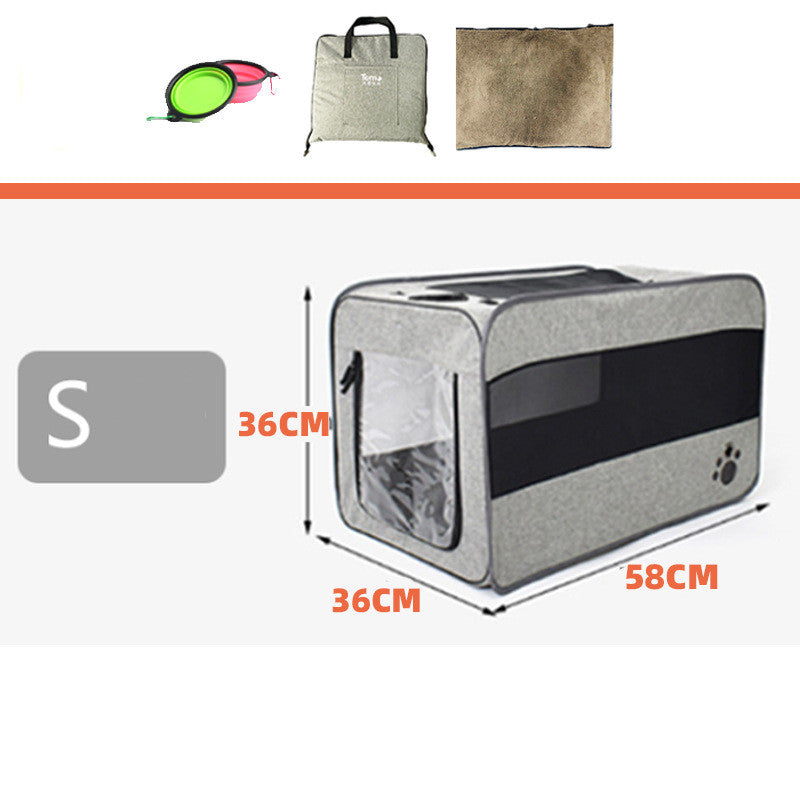 Pet Travel Carrier – Secure, Portable, Foldable Bag for Cats & Dogs