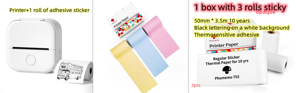 Mini Label & Photo Printer – Easy, Quick, Portable