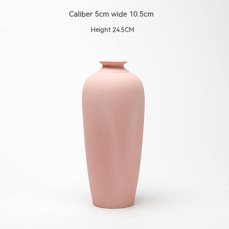 Modern Ceramic Flower Vase – Elegant Living Room Dried Floral Decor Piece