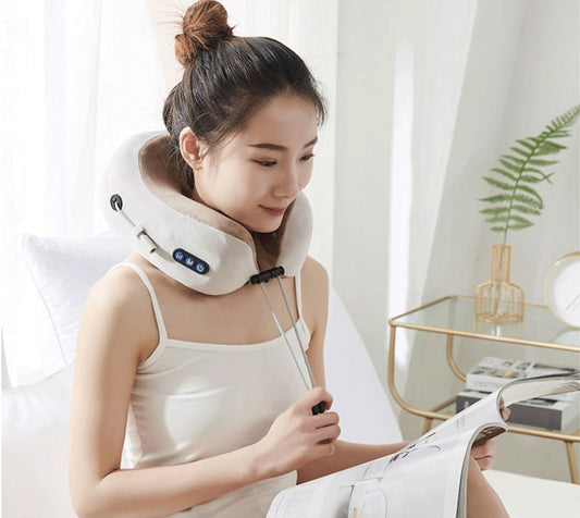 U-Shaped Massage Pillow for Neck, Shoulders & Back