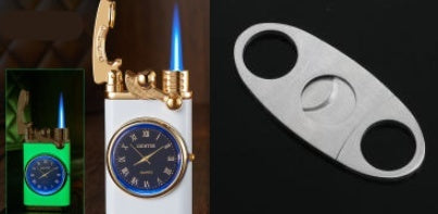 Electric Watch Lighter Men – Windproof Blue Flame Creative Wrist Watch Lighter Gift