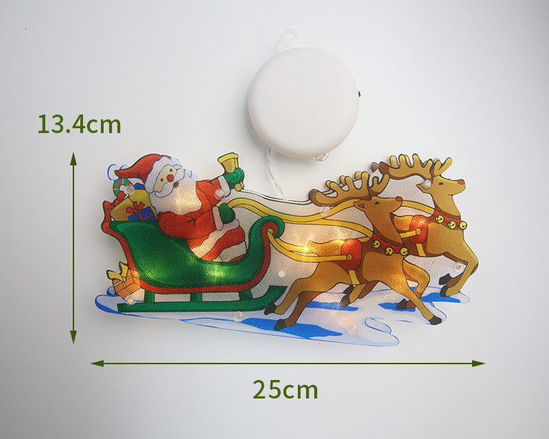 Christmas LED Decoration Lights – Santa Snowman Elk Holiday String Lights for Home Decor