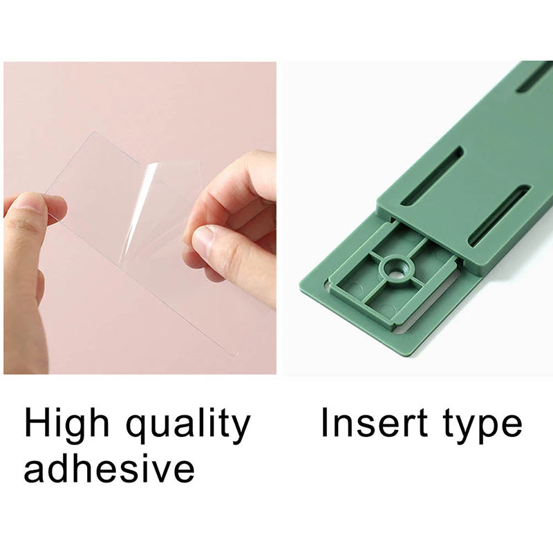 Self Adhesive Power Strip Holder – Wall Socket Organizer Cable Management Storage Rack