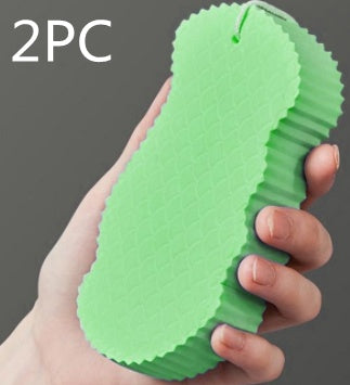 Gentle Exfoliating Body Sponge 3D Bath Tool – Skin Polishing Shower Scrubber