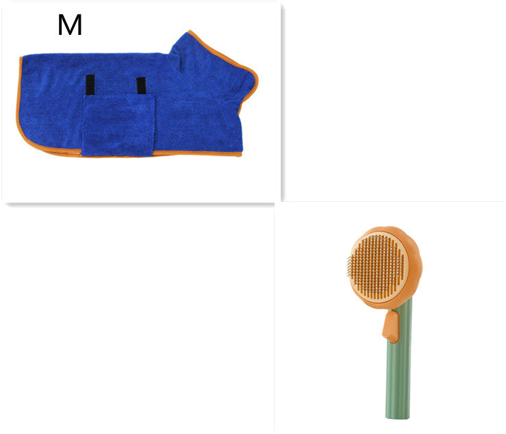 Pet Grooming Comb – Steel Wire Hair Removal Brush for Cats & Dogs