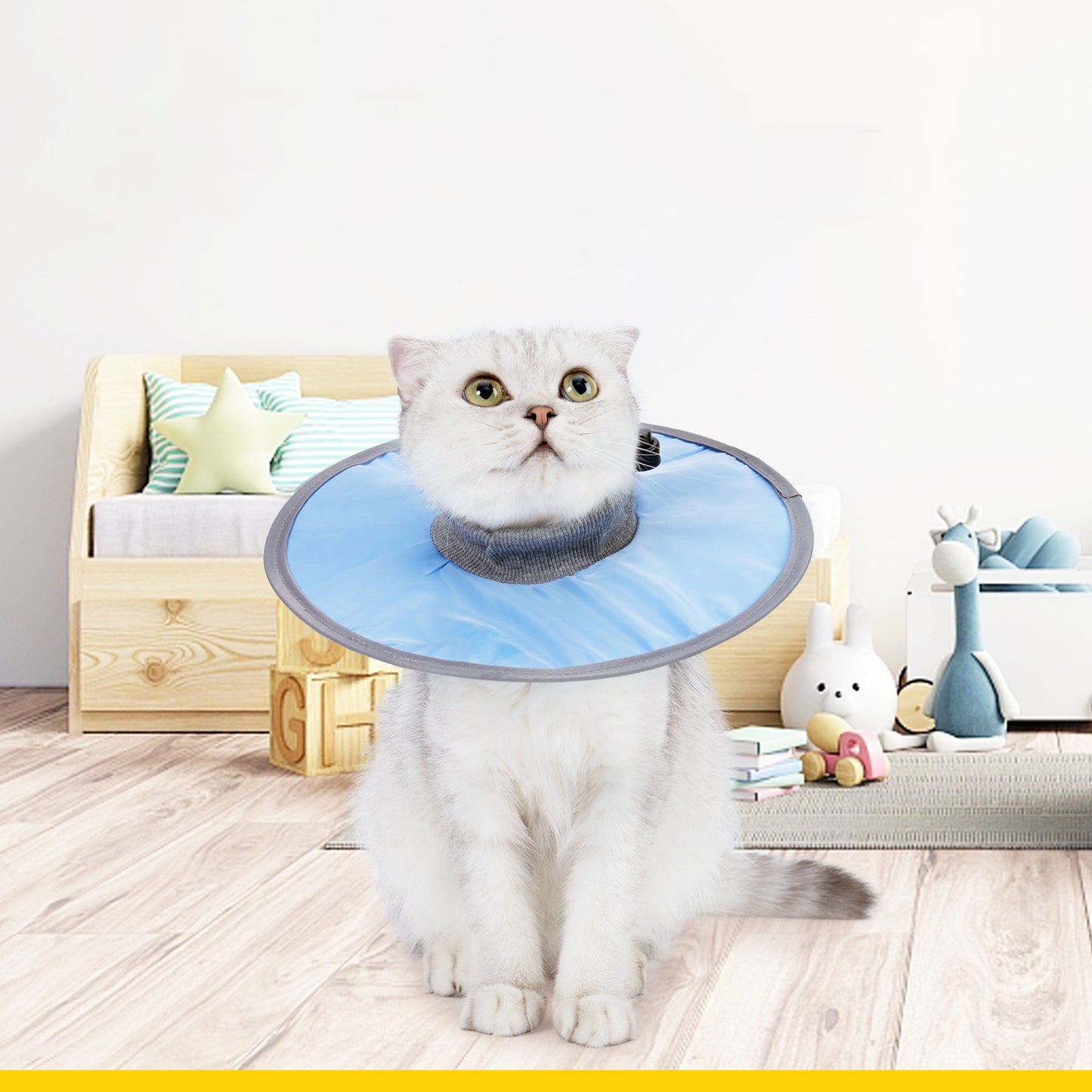Soft Recovery Collar for Cats – Protective Cone Alternative for Wound Care