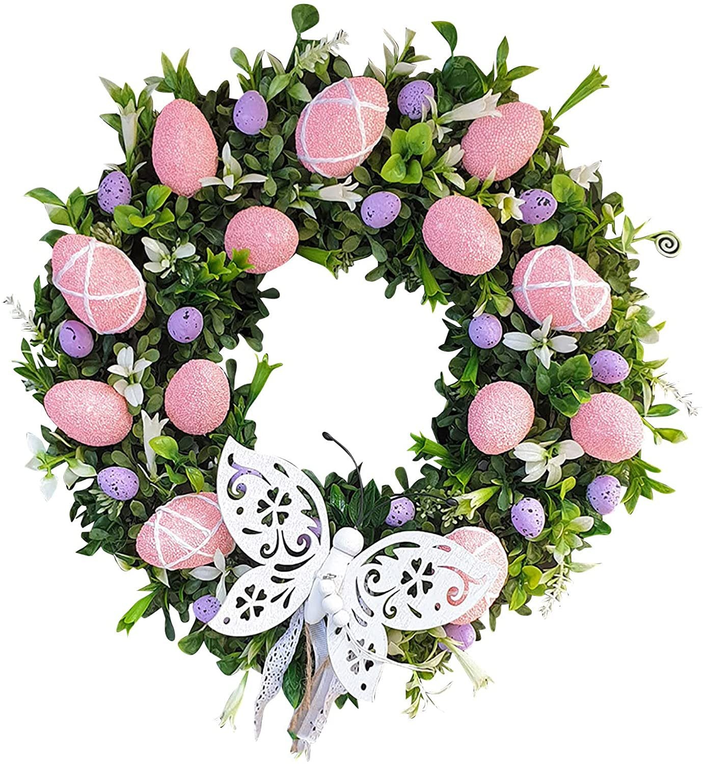 Spring Easter Bunny Garland Hanging Decor | Holiday Party Home Wall Decoration Props