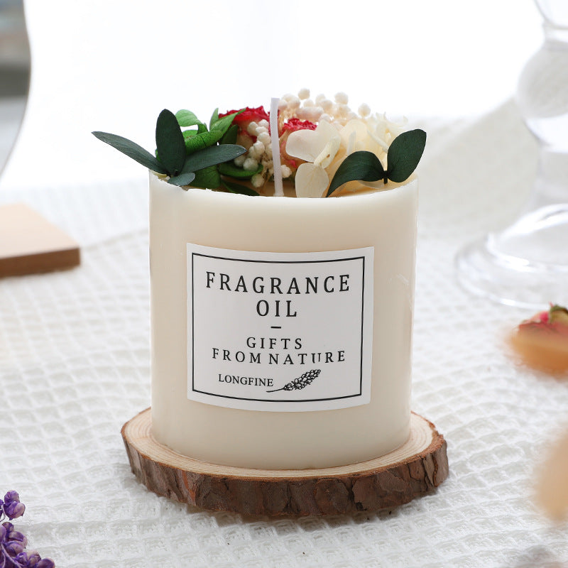 Dried Flowers Romantic Candles – Home Decor & Cozy Gift for Her
