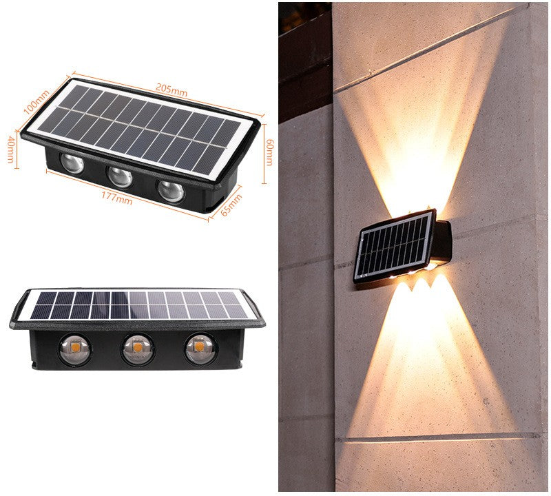 High Power Solar Wall Light – Waterproof Motion Sensor LED for Outdoor Security Lighting