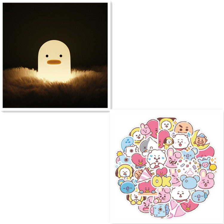 Silicone Duck Night Light – Cute LED Lamp for  Bedroom, Bedside & Cozy Room Decor