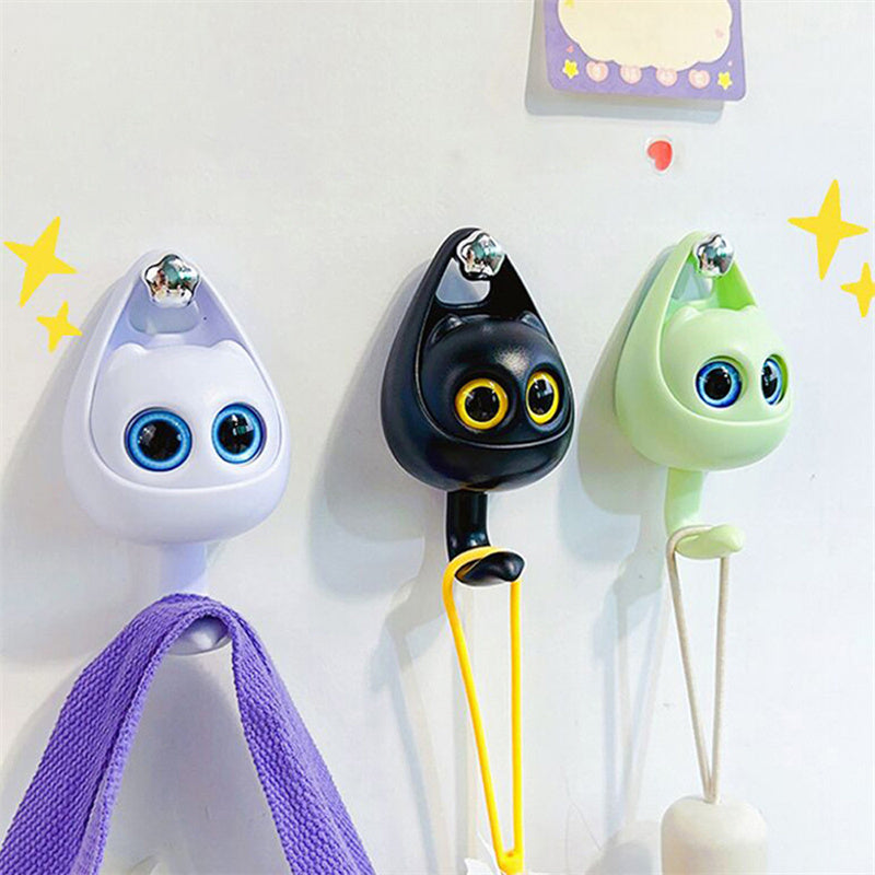 Playful Cat Coat Hook for Keys, Scarves, and Hats