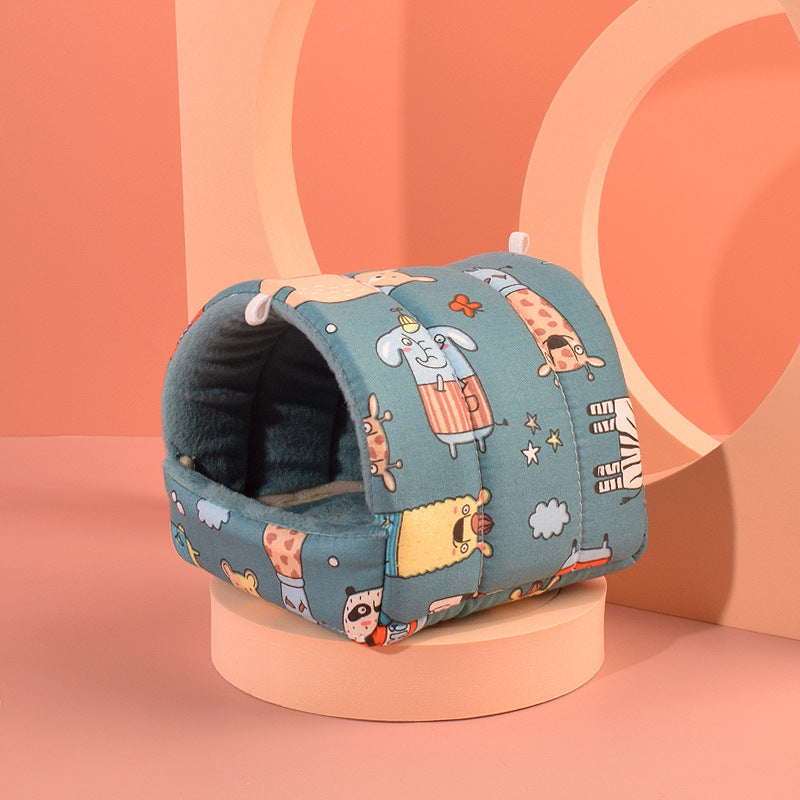 Breathable Hamster Bed Cotton Nest Soft Warm Small Pet Sleeping House