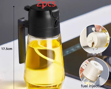 Olive Oil & Vinegar Sprayer Bottle – Kitchen Cooking & BBQ Oil Spray