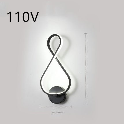 Nordic LED Wall Lamp – Minimalist Bedside Light
