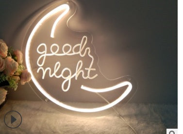 Aesthetic LED Neon Light Acrylic Back Panel – Room Decor Lamp for Bedroom & Gifts
