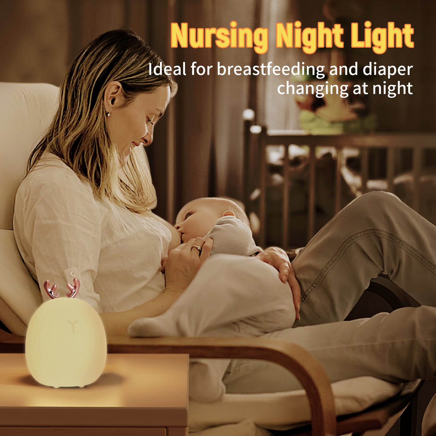 Adorable Animal Night Light – Silicone Touch Lamp for Nursery Decor