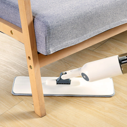 Hands-Free Flat Mop with Bucket System – Self Wringing Microfiber Floor Cleaning Lazy Mop