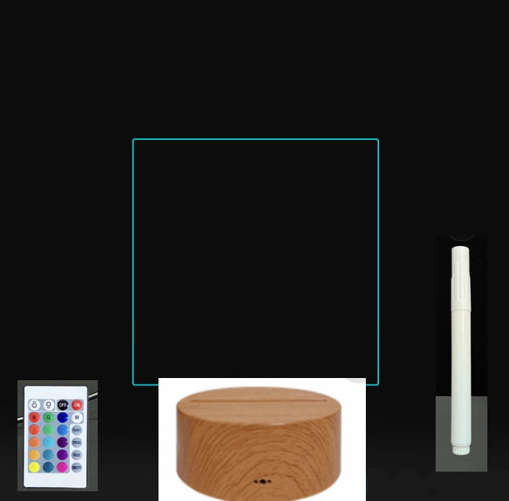 Glow Writing 3D Acrylic Board – LED Message Night Light for Notes, Reminders & Home Decor