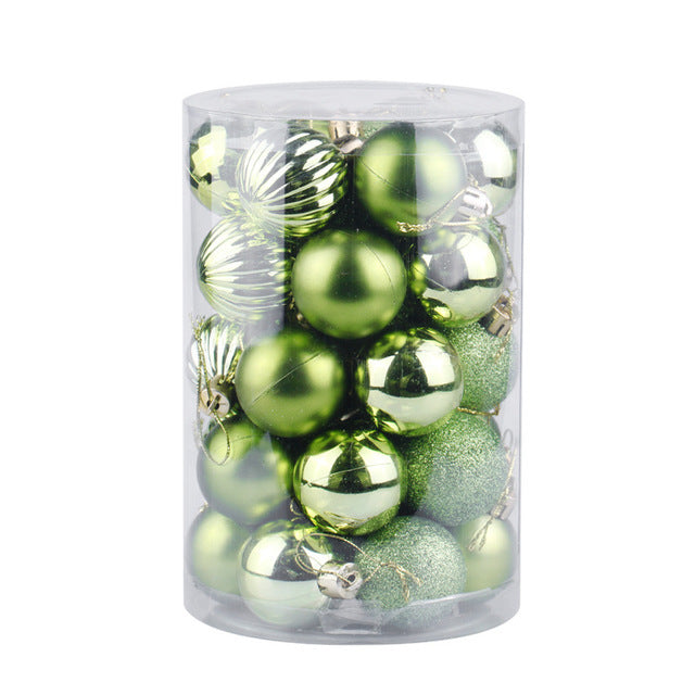 34pcs Christmas Ball Ornaments Set 4cm – Shatterproof Xmas Tree Decorations