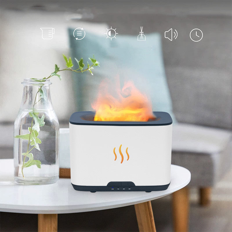 Flame Effect Air Humidifier – Essential Oil Diffuser for Better Sleep & Home Comfort