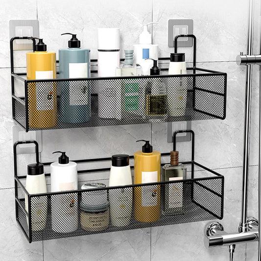 Shower Shampoo Organizer – Wall-Mounted Bathroom Shelf, Easy No-Drill Installation